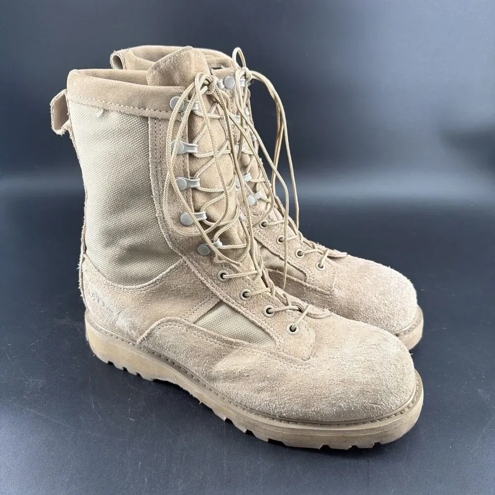 Bates 03-D-0321 GoreTex Vibram 10.5W Desert Military Crew Combat Boots